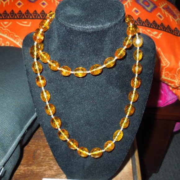 NIB Citrine Necklace, Bracelet & Earring Set - Picture 4 of 13
